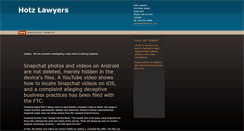 Desktop Screenshot of hotzlawyers.com
