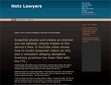 Tablet Screenshot of hotzlawyers.com
